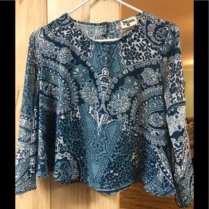 Show me your mumu cropped shirt